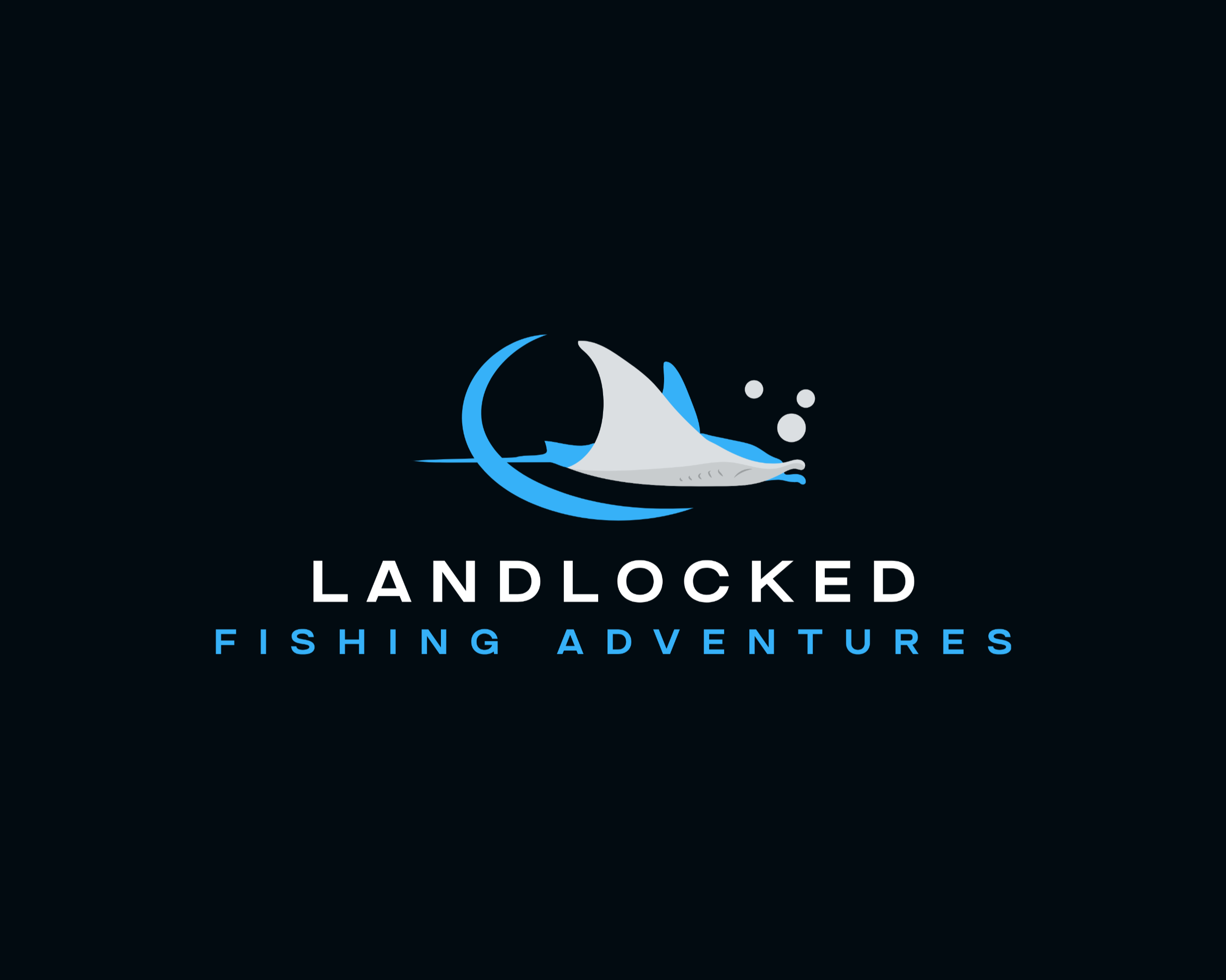 Land Locked Fishing Logo